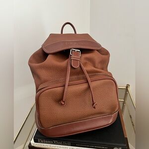 Esprit Brown Leather Backpack